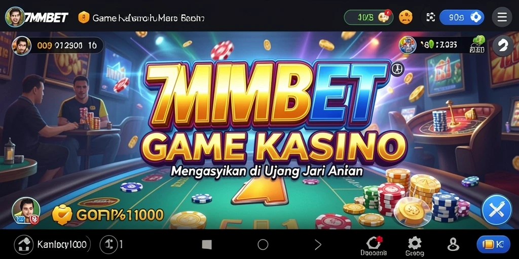 Tampilan gameplay yang penuh warna dan menarik di 7MMBET.