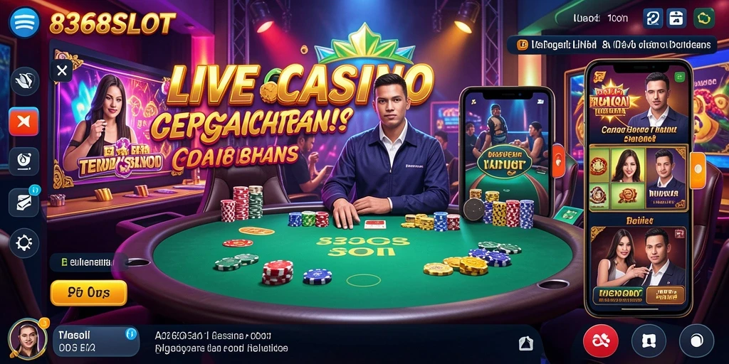 Gameplay seru dan interaktif di 8368SLOT dengan dealer langsung.