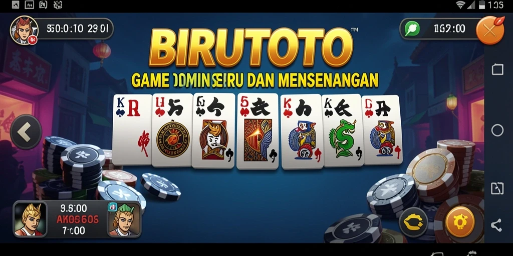 Tampilan gameplay seru dari BIRUTOTO yang memikat.