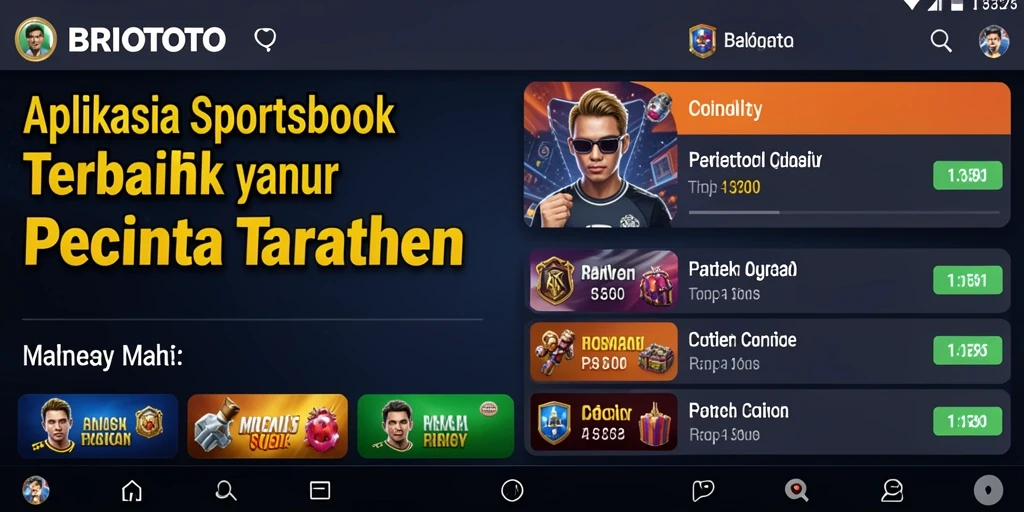 Tampilan gameplay menarik dari aplikasi Sportsbook BRIOTOTO.