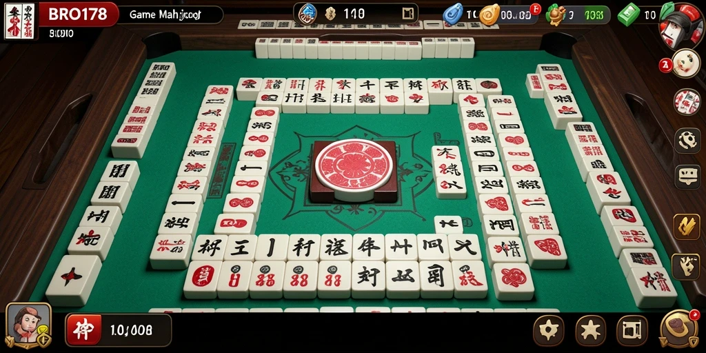 Tampilan menarik dari permainan Mahjong di BRO178 dengan grafis yang memukau.