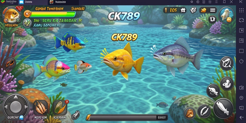 Screenshot CK789 menampilkan gameplay Tembak Ikan yang seru dan menantang.