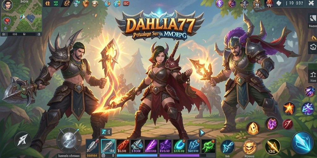 Gameplay epik di dunia fantasi <strong>DAHLIA77</strong> yang memukau.
