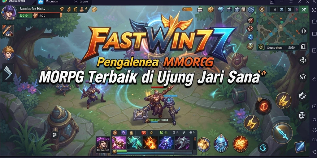 Tangkapan layar utama <strong>FASTWIN77</strong> menunjukkan aksi seru dalam permainan MMORPG.
