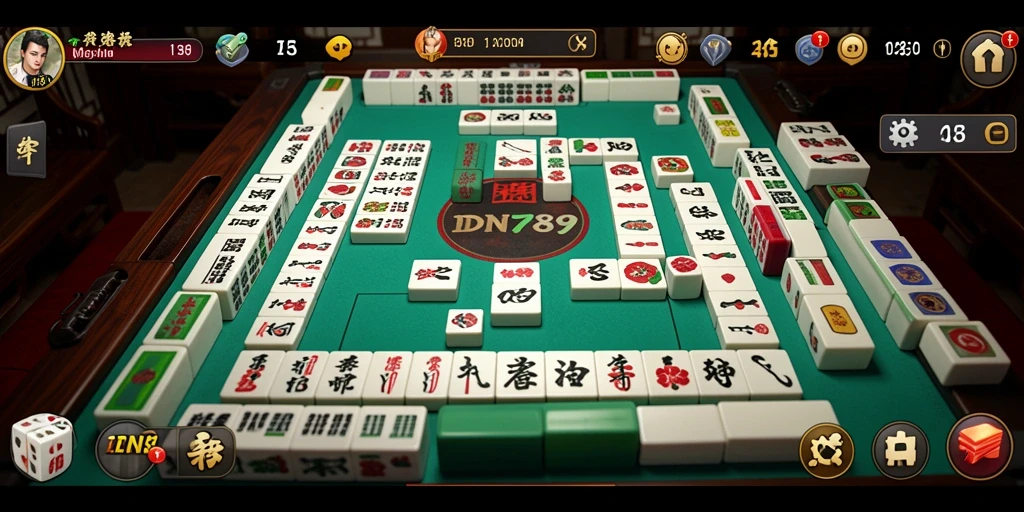 Gameplay seru Mahjong dalam IDN789 dengan tampilan yang menarik.