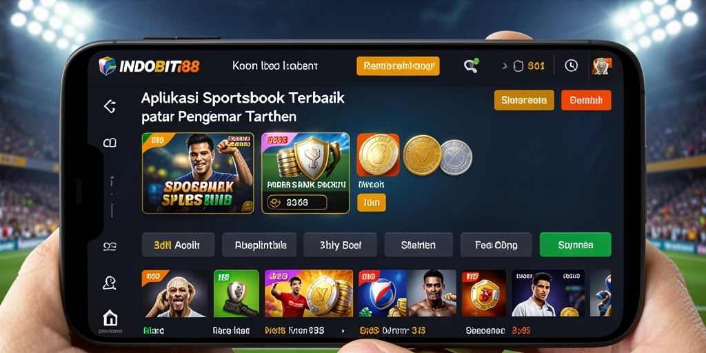 Tampilan menarik dari gameplay Sportsbook di INDOBIT88.