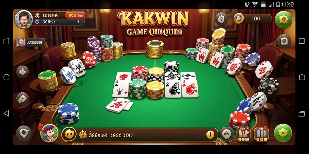 Screenshot KAKWIN yang menampilkan gameplay QiuQiu yang seru.