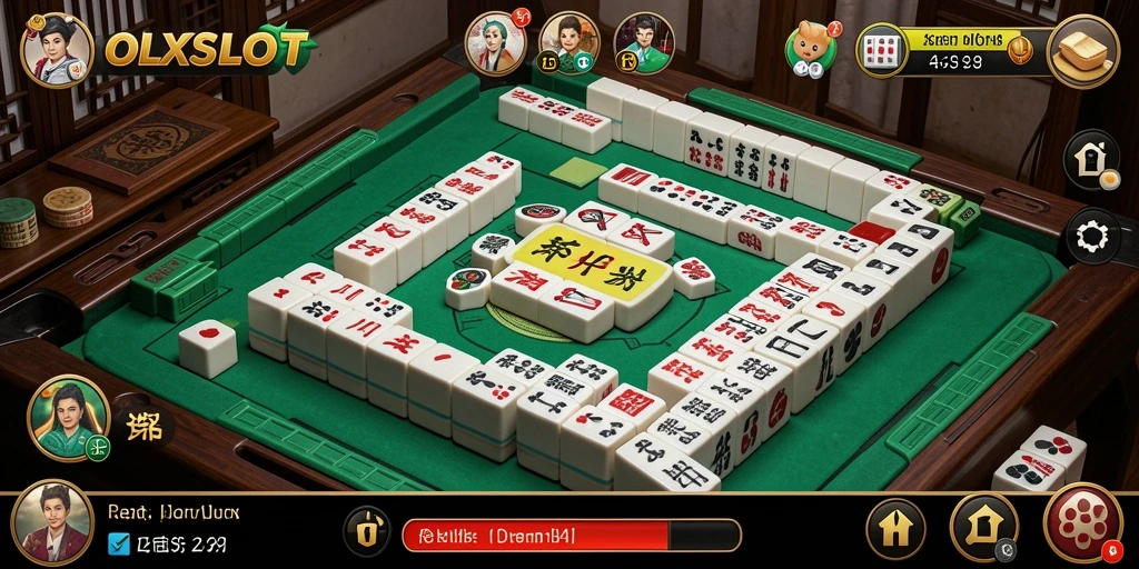 Screenshot utama OLXSLOT menampilkan gameplay Mahjong yang menarik dan penuh warna.