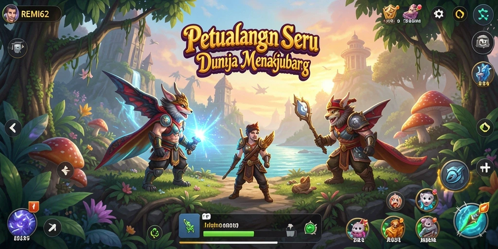 Tampilan gameplay seru dan memukau dari REMI62.