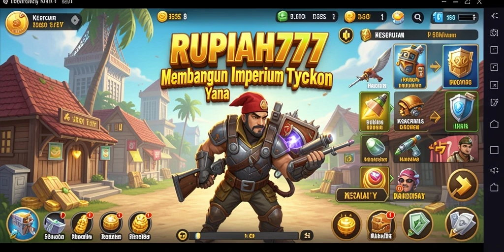 Tampilan gameplay menarik dari RUPIAH777 dengan manajemen bisnis yang mendalam.