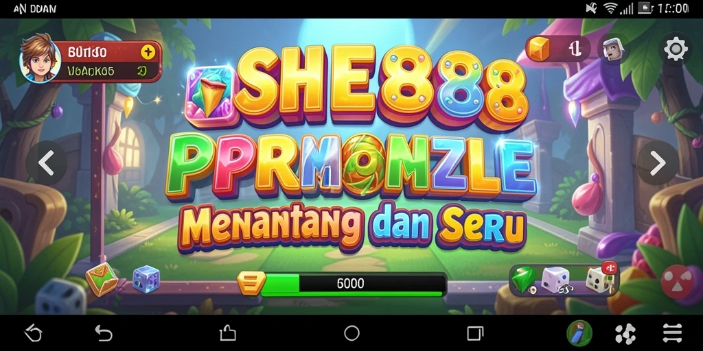 Tampilan gameplay SHE888 yang penuh warna dan menarik.