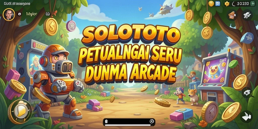 Screenshot utama SOLOTOTO menampilkan gameplay seru dan penuh warna.