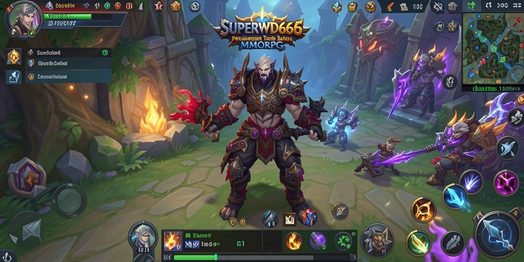 Tampilan gameplay menakjubkan di dunia fantastis SUPERWD666.
