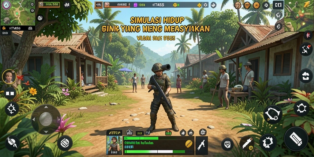 Gameplay VITA555 yang interaktif dan menarik dalam simulasi kehidupan.