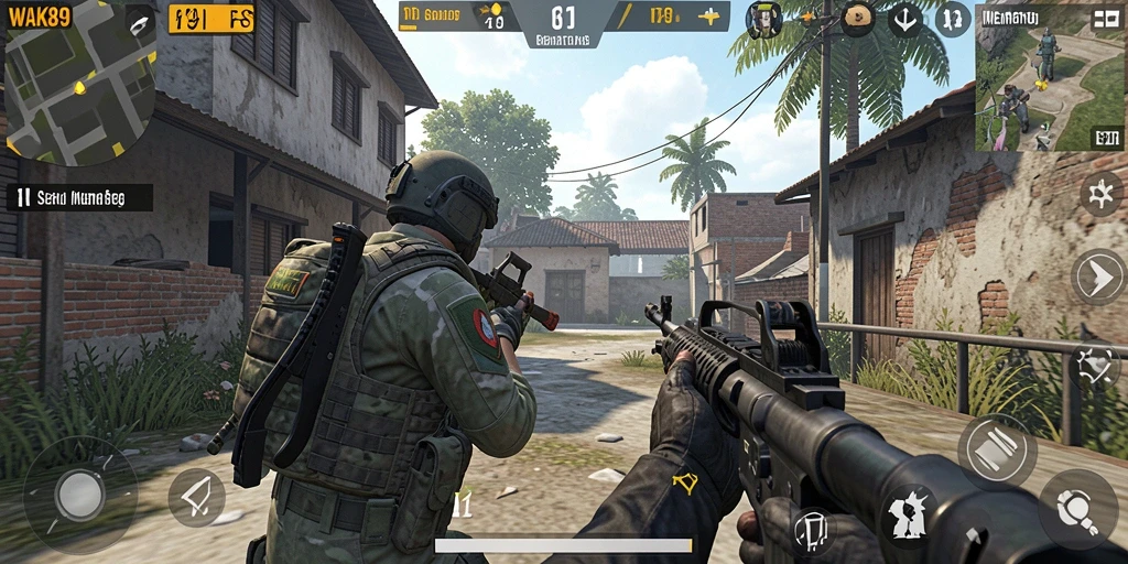 Tampilan gameplay intens dalam WAK89 yang menghadirkan pertempuran mendebarkan.