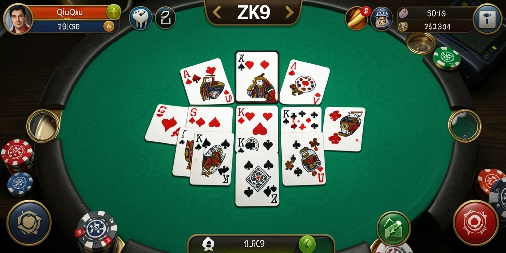 Gameplay seru dan menegangkan di ZK9 QiuQiu.
